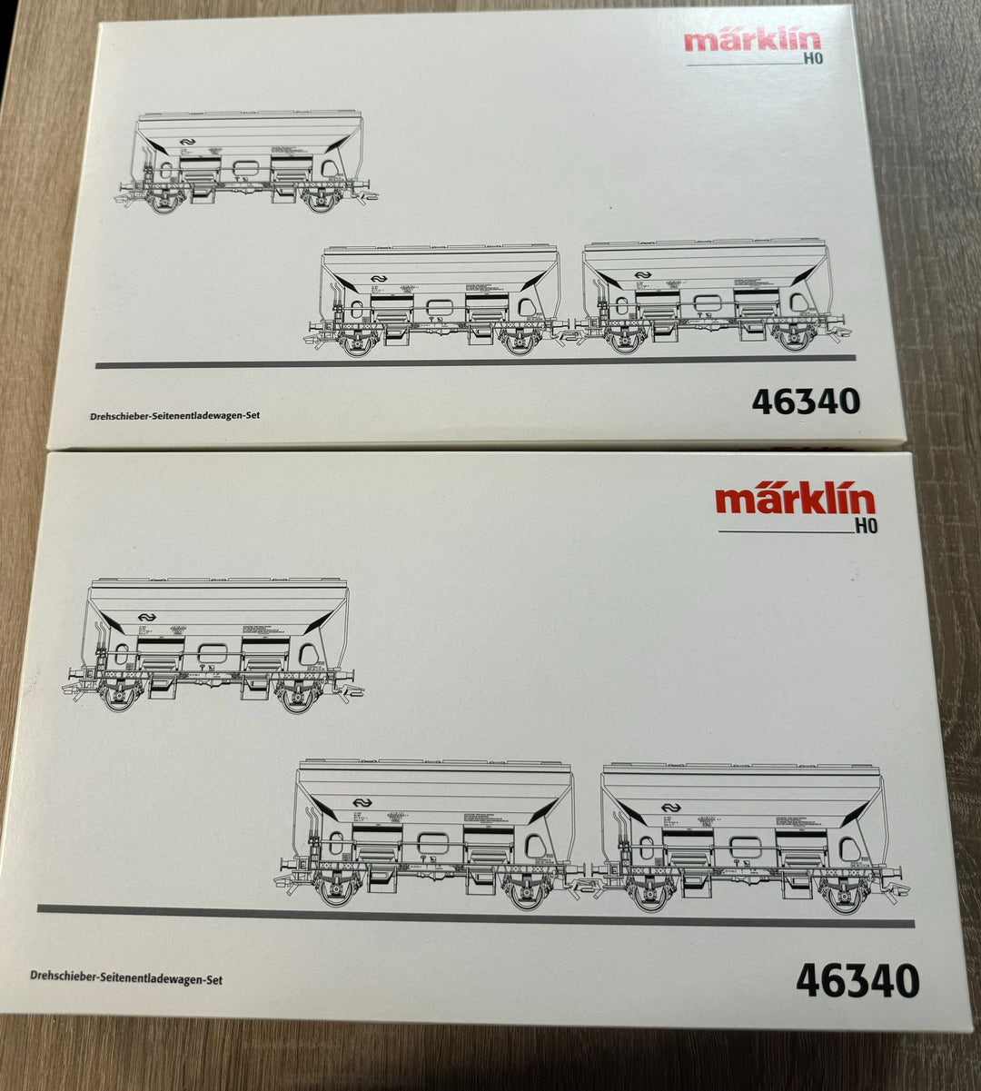 Märklin H0 46340 - NS Klapdekselwagens Set - NIEUW