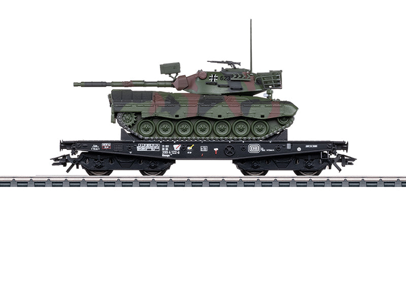 Märklin 48876 – Platte Wagen voor Zware Ladingen Type Rlmmps, DB (H0, Tijdperk IV)