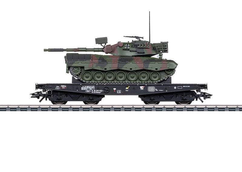 Märklin 48877 – Platte Wagen voor Zware Ladingen Type Rlmmps, DB (H0, Tijdperk IV)