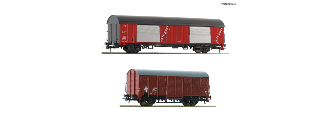 Roco 6600074 - 2-delige Set: Postwagen, NSWagenset