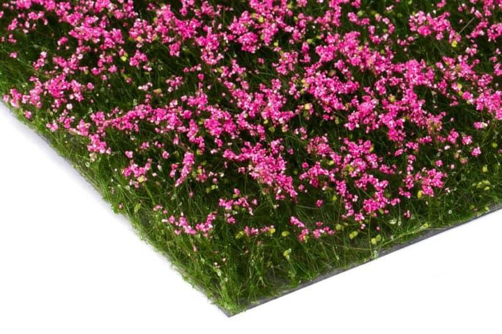 MBR Bloemenmat Roze – 15mm Hoog, 7.5×15 cm Scenery Mat voor Modelbouw