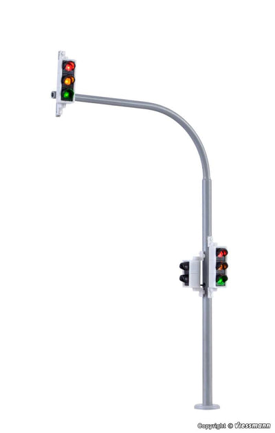 Viessmann 5094 H0 Boogverkeerslicht met Voetgangerssignaal en LEDs, Set van 2