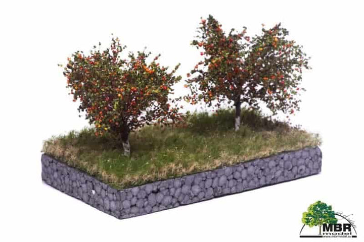 MBR Appelboom 7 cm – Zomeruitvoering, Set van 2 voor Modelbouw