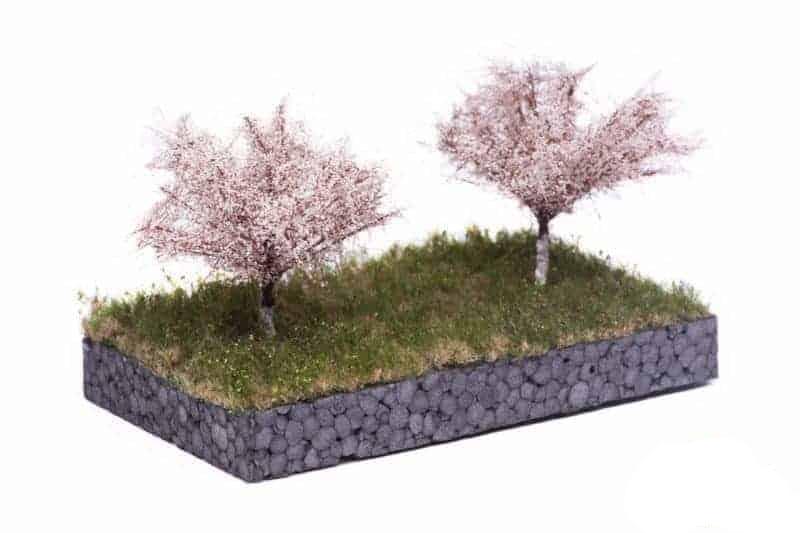 MBR Appelboom 7 cm – Lente-uitvoering, Set van 2 voor Modelbouw