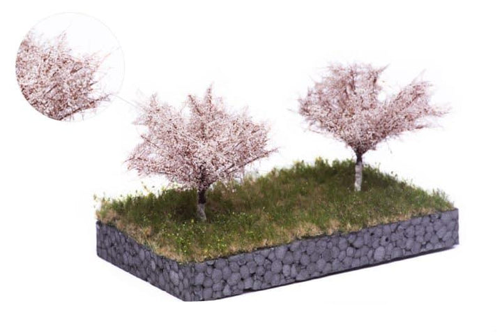 MBR Appelboom 7 cm – Lente-uitvoering, Set van 2 voor Modelbouw