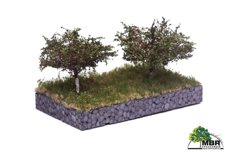 MBR Appelboom 7 cm (Zonder Appels) – Zomeruitvoering, Set van 2 voor Modelbouw