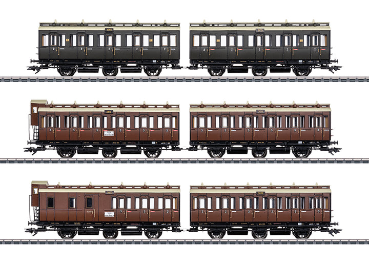 Märklin 42047 – Set Coupé-Rijtuigen, KPEV (H0, Tijdperk I)