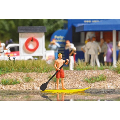 Busch 7864 - H0 Surfer on Surfboard