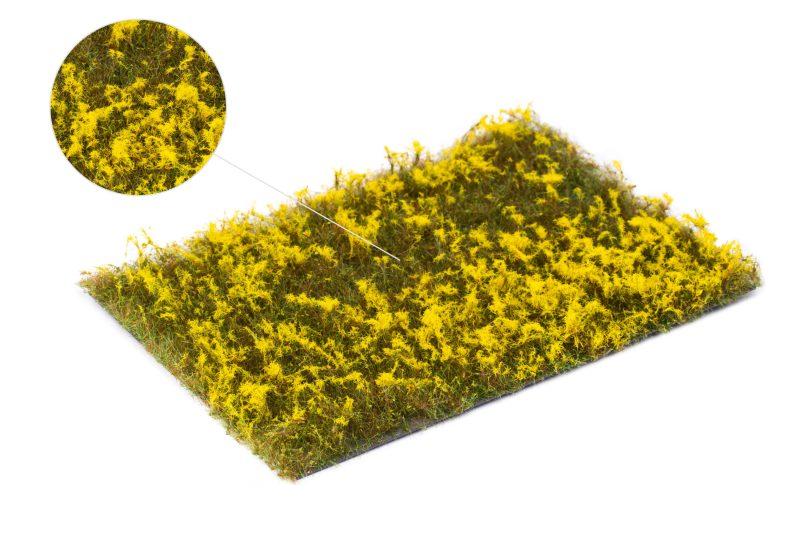 MBR Bloemenmat Goudgeel – 15mm Hoog, 7.5×15 cm Scenery Mat voor Modelbouw