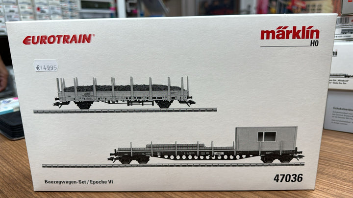 Märklin 47036 H0 Construction Car Set of the DBG - Exclusive Eurotrain Edition