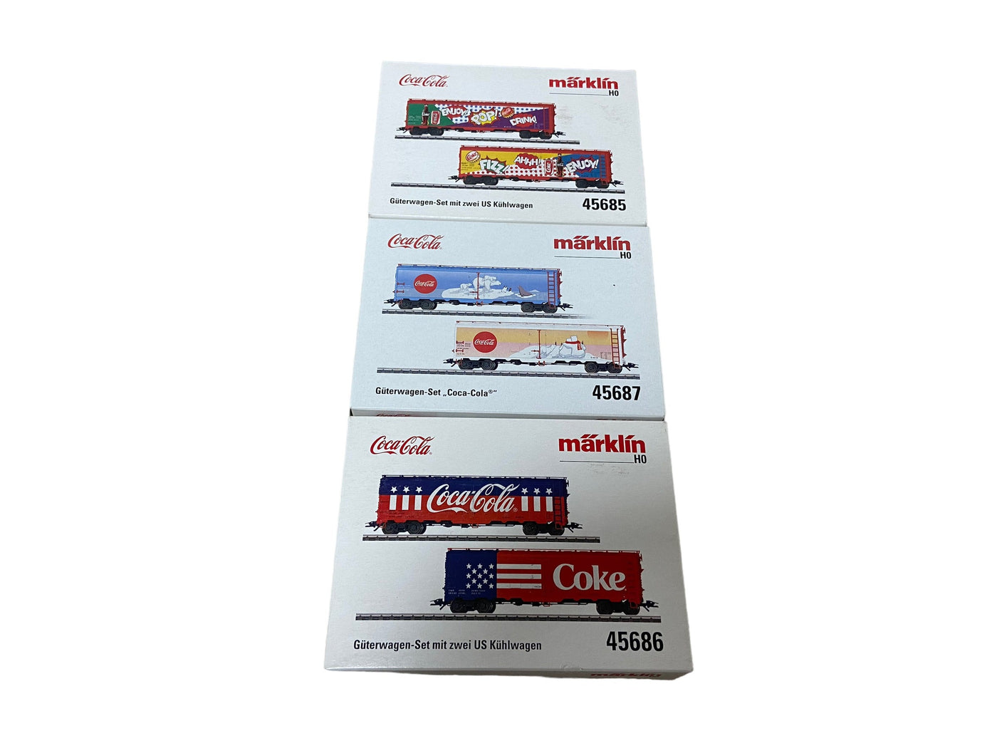 Marklin CocaCola sets - 45685 - 45687 - 45686 - NIEUW