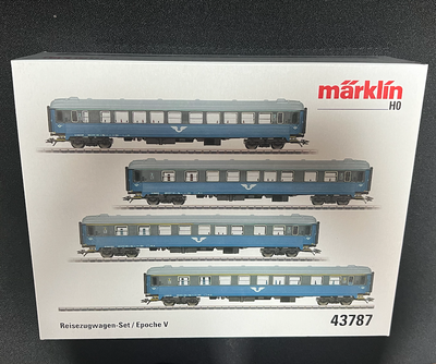 Märklin 43787 - Set Personenrijtuigen van Zweedse Staatsspoorwegen (SJ) 🚆