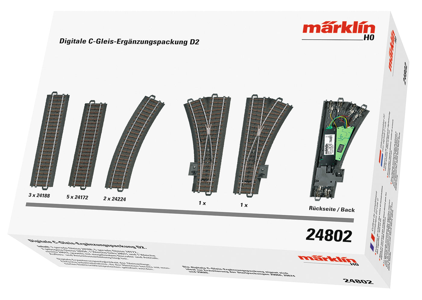 MARKLIN 24802 - EXPANSION KIT D2 FOR DIGITAL C-RAILS