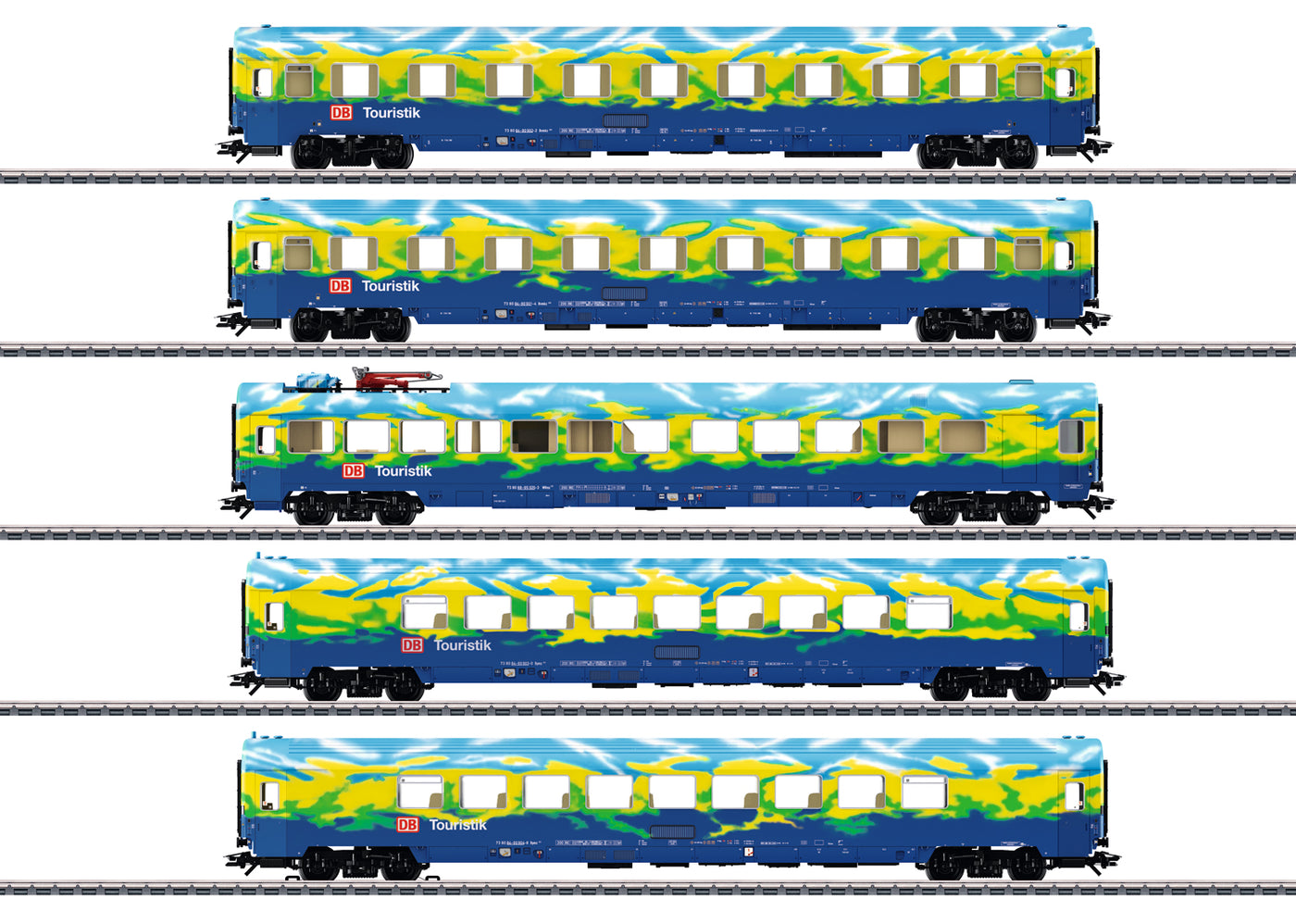 Marklin 43878 - Tourist train passenger carriage set